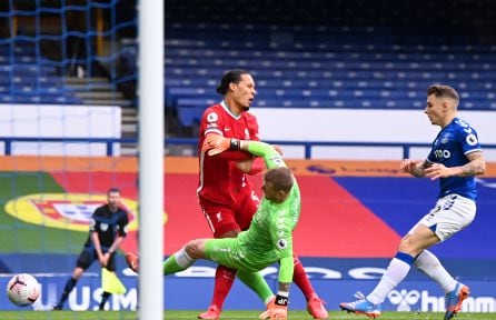 La acción en la que Van Dijk se lesionó