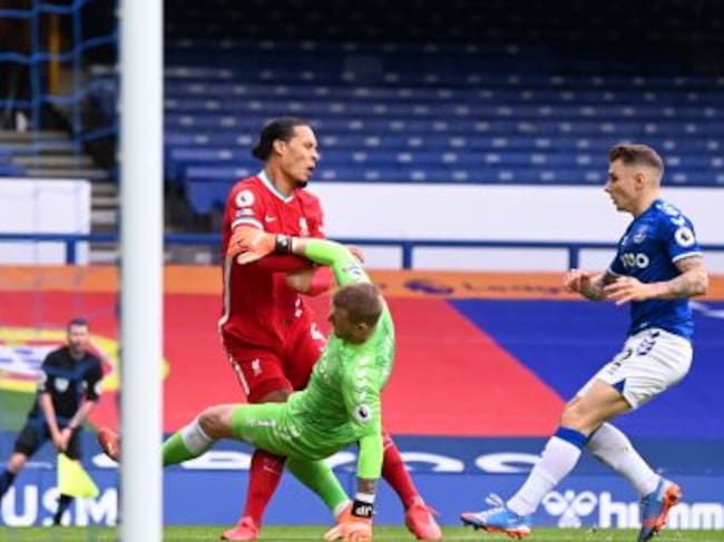 La acción en la que Van Dijk se lesionó