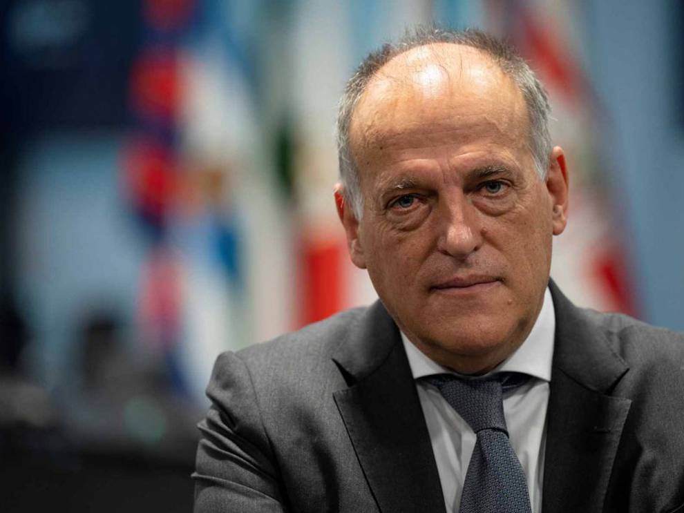 El presidente de la Liga, Javier Tebas.