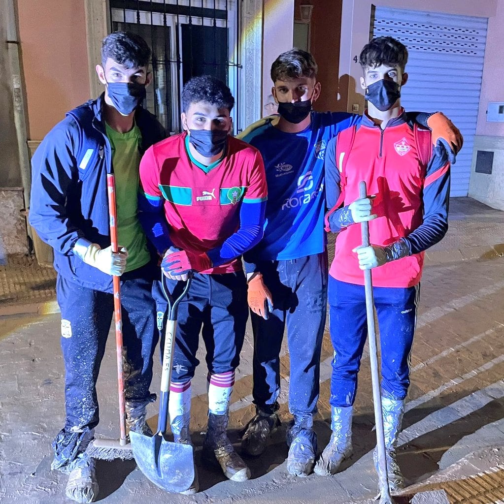 Jesús Hernández, Ayman, Mario Aznar y Baldobar en Catarroja