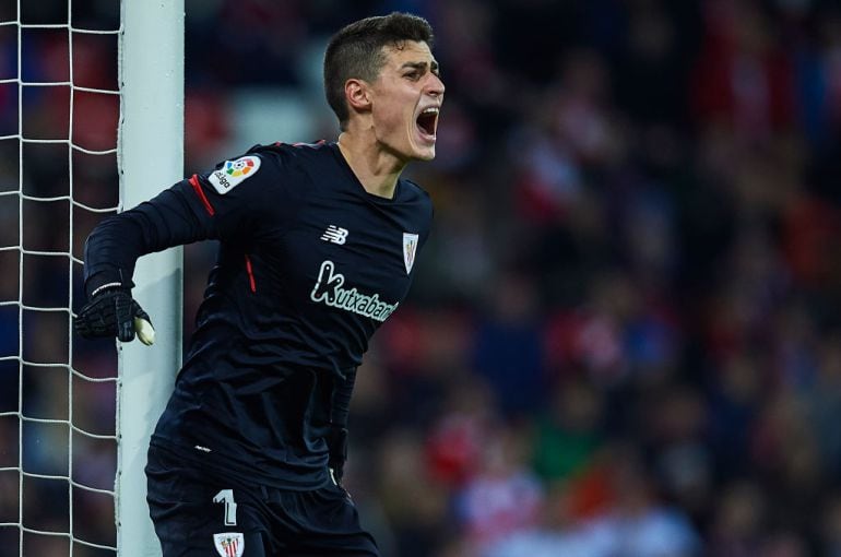 Kepa, durante un partido con el Athletic 