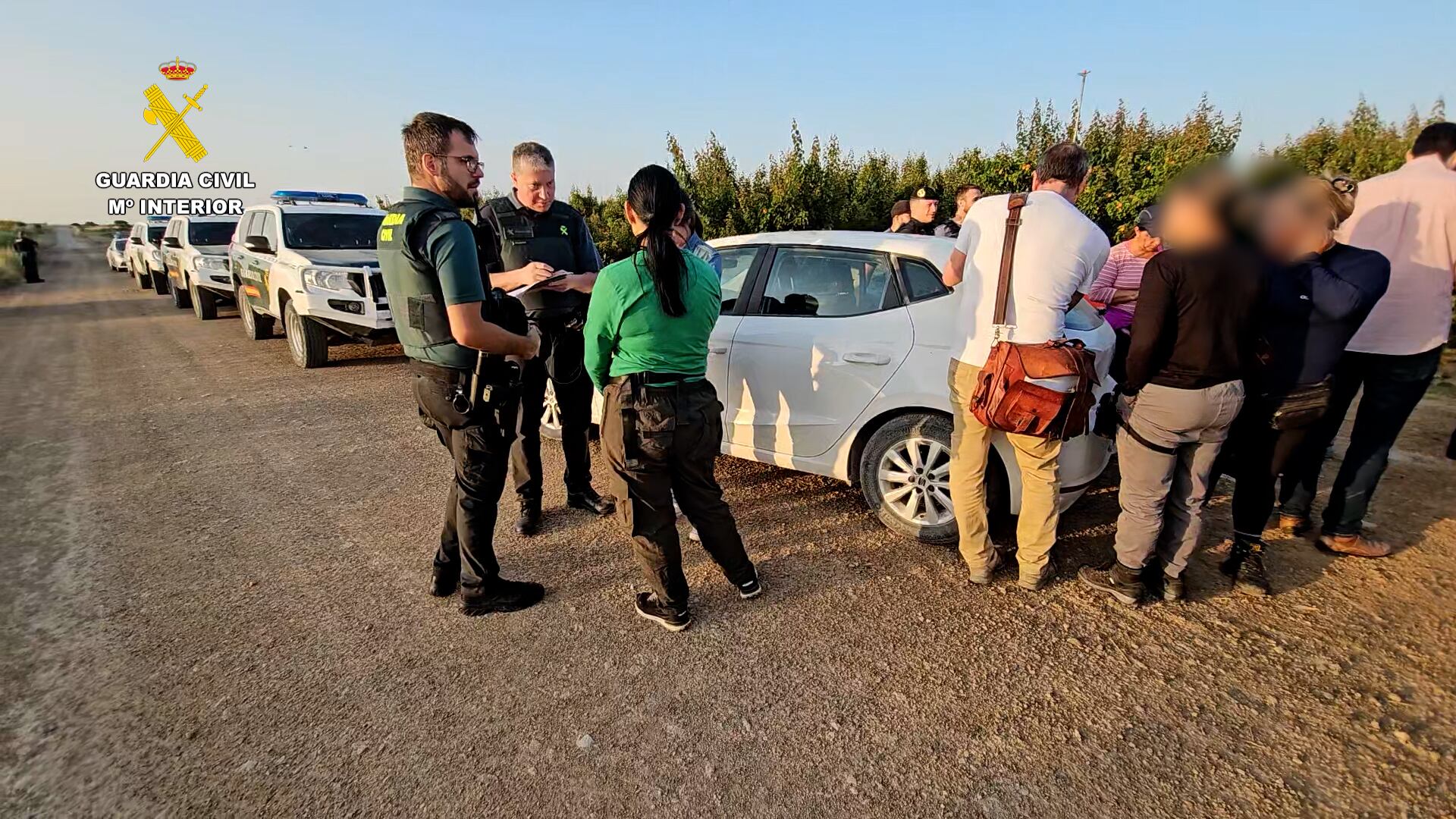 Un momento del operativo Sonsacan, llevado a cabo por la Guardia Civil