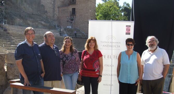 Presentación de la obra en el teatro romano de Málaga