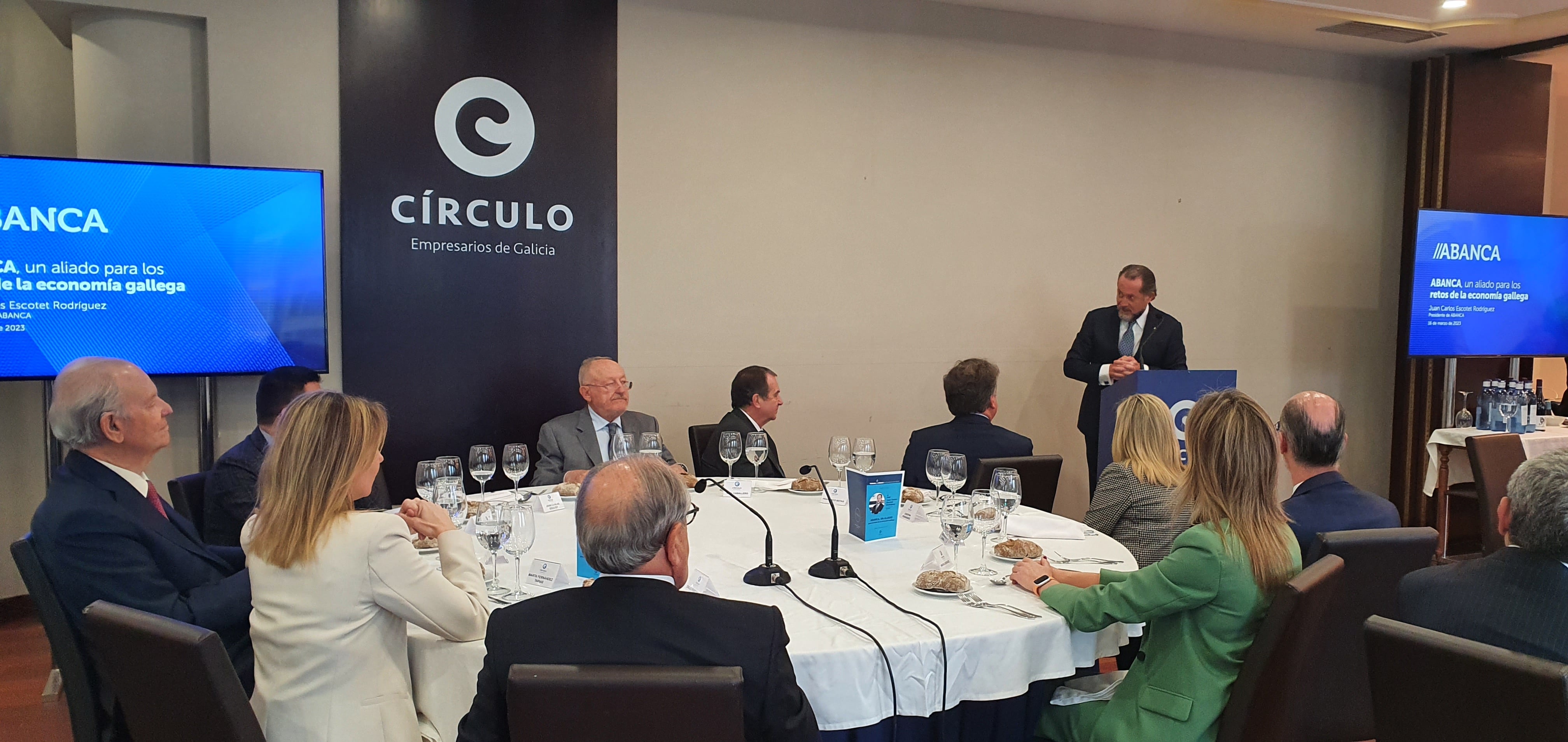 Juan Carlos Escotet en el Círculo de Empresarios de Galicia