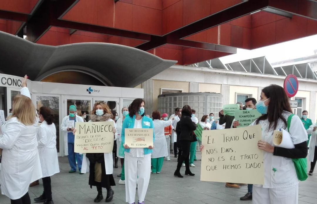 Momento de la protesta