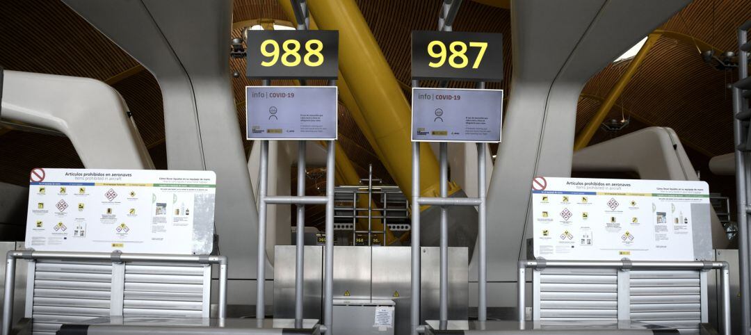 Paneles del Aeropuerto Adolfo Suárez Madrid Barajas 