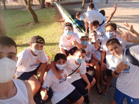 Nadadores del DKV Jerez de Natación