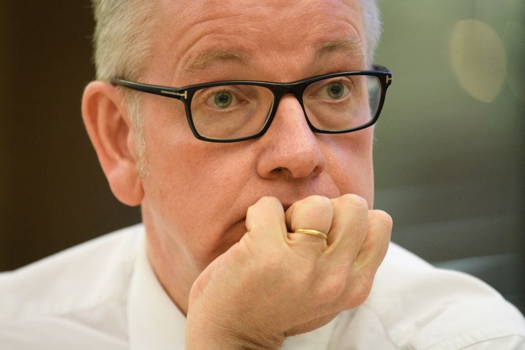 Michael Gove, ministro y aspirante a suceder a Theresa May.