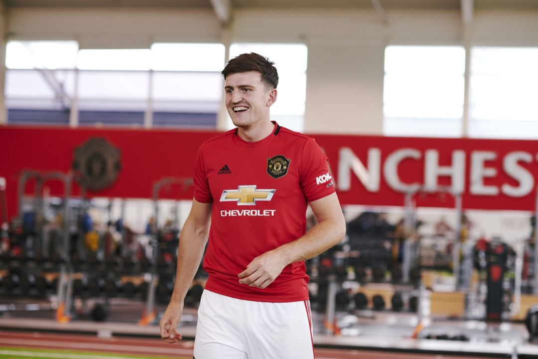 Harry Maguire, con la camiseta del Manchester United