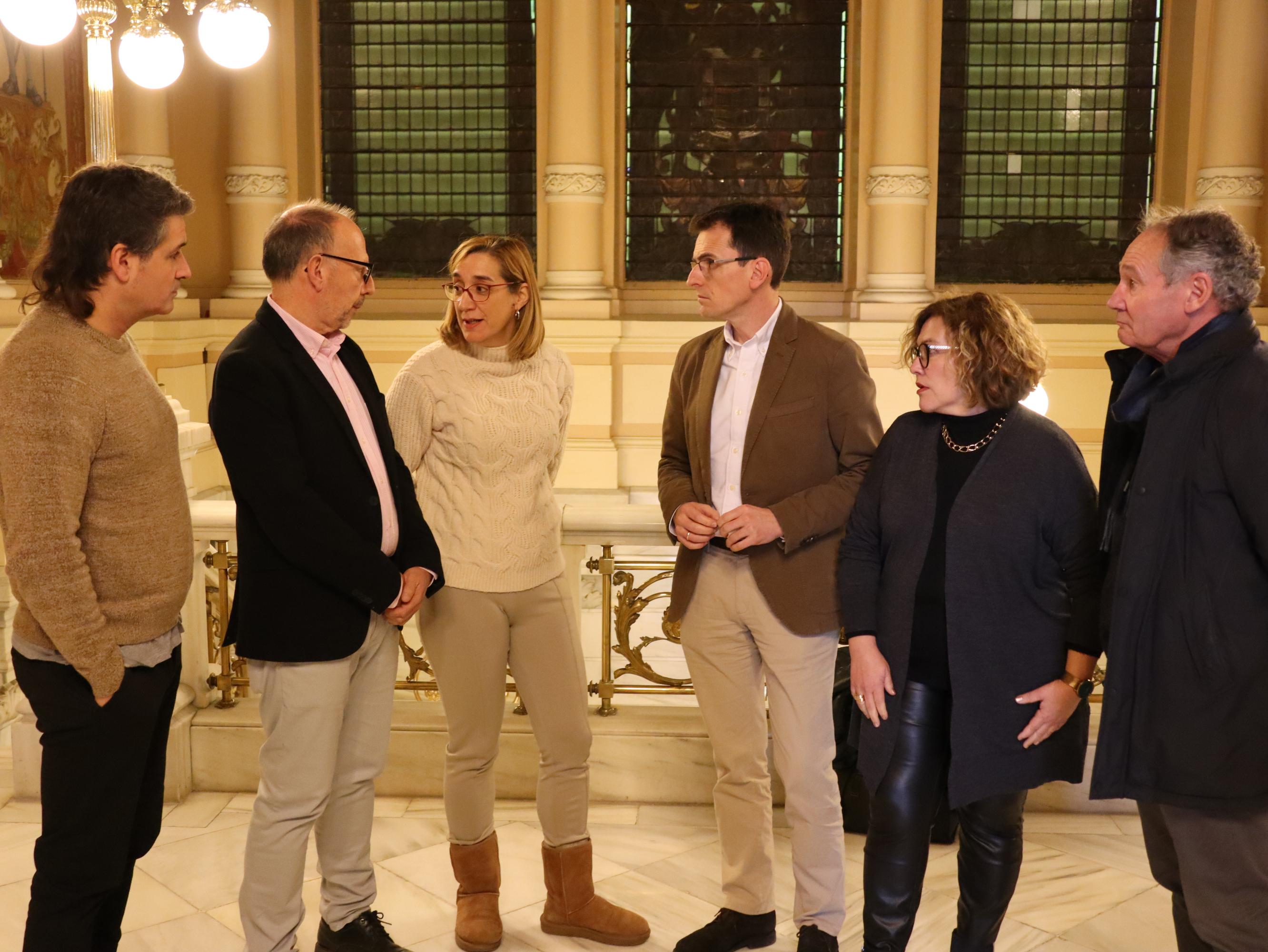 Varios concejales de la oposición en el Ayuntamiento de Valladolid