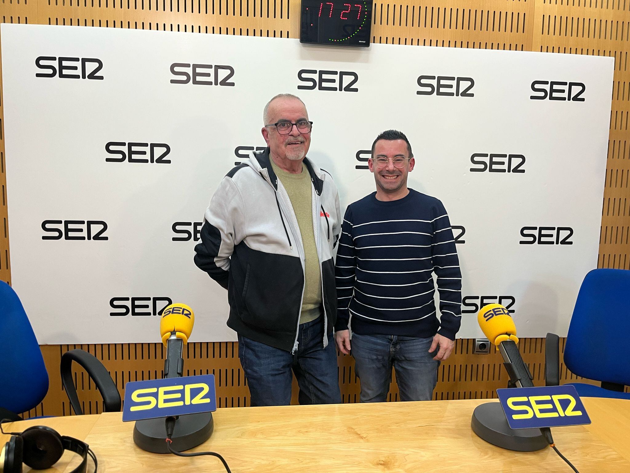 Paco Cánovas y Juan José Garre, floristas