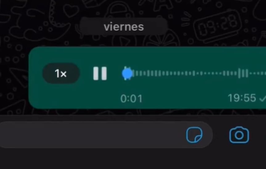 Audio de WhatsApp del usuario / X