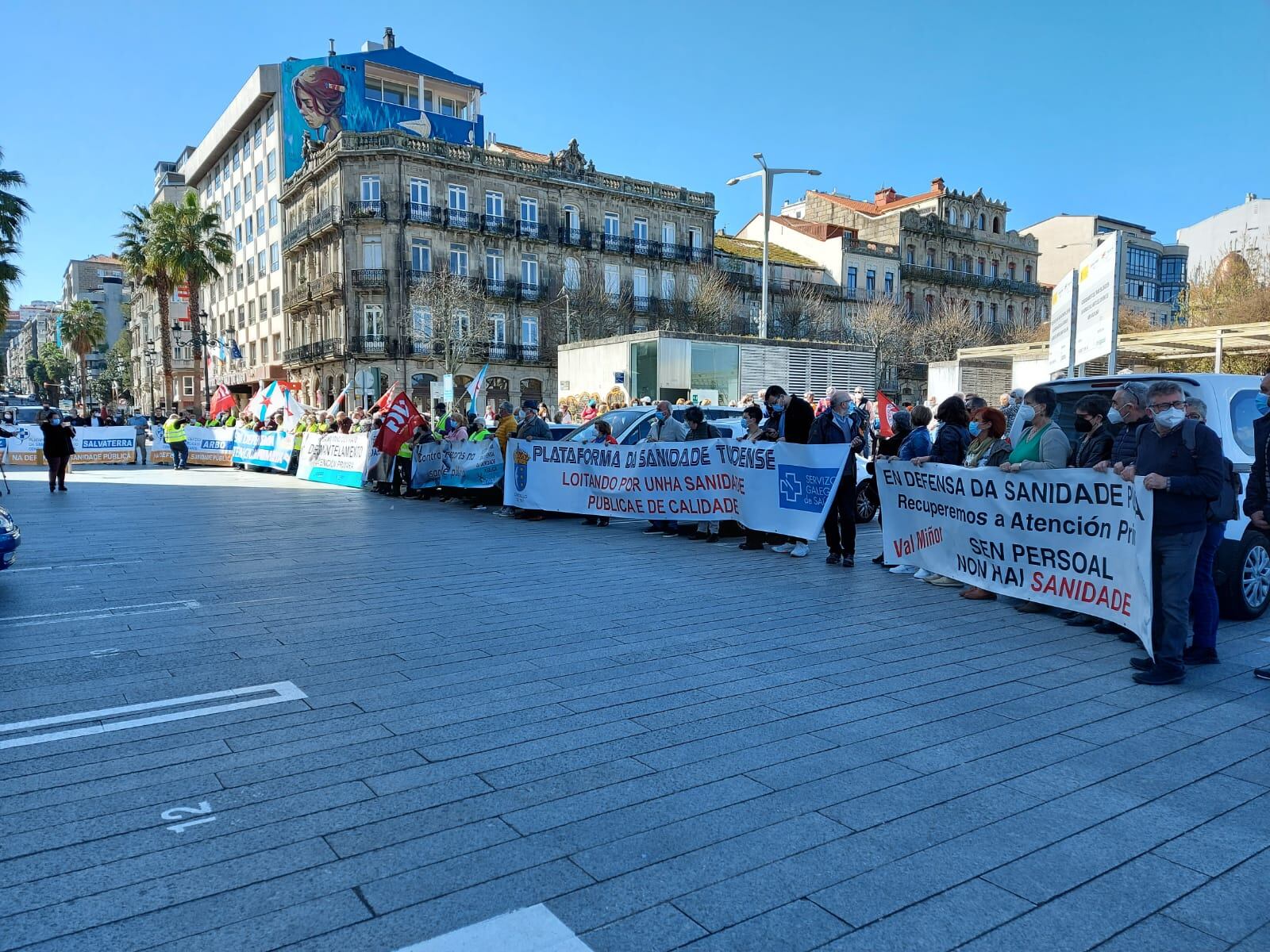 Momento de la manifestación