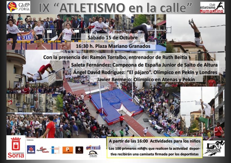 Cartel de la novena edición del Atletismo en la Calle.