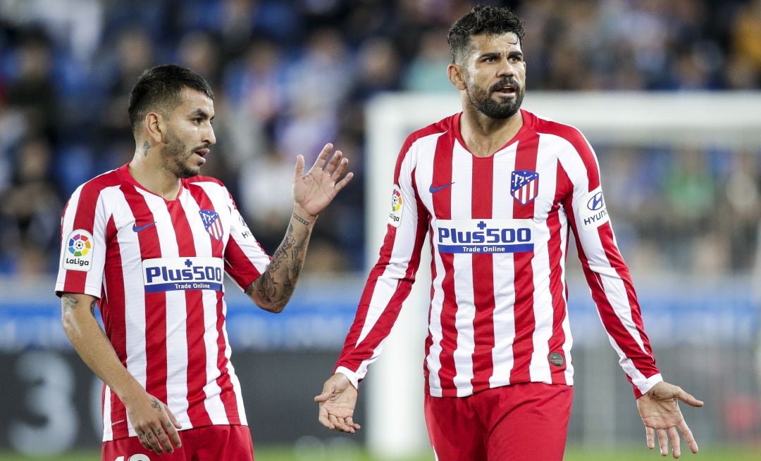 Ángel Correa y Diego Costa, dos de los jugadores del Atlético cuya continuidad ha estado recientemente en entredicho