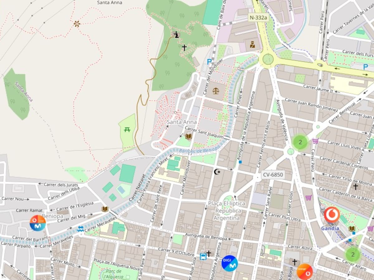 El Palacio de Justicia de Gandia se contruyó en una zona sin repetidores de telefonía móvil