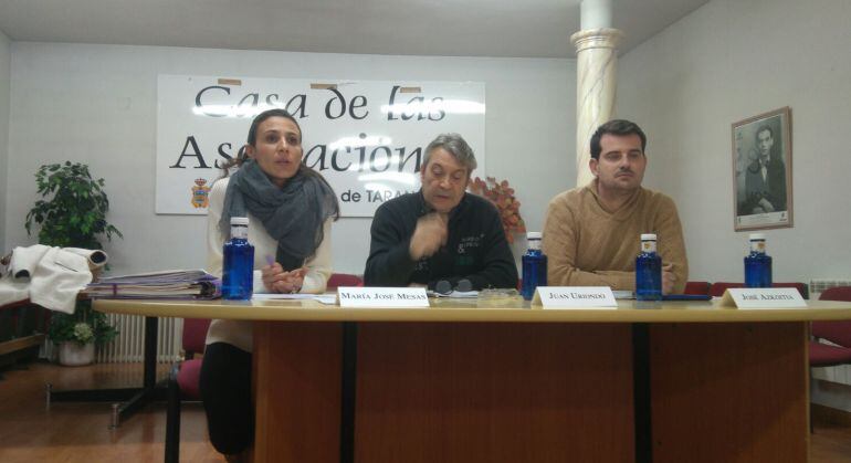 María José Mesas, Juan Uriondo y José Azcoitia.