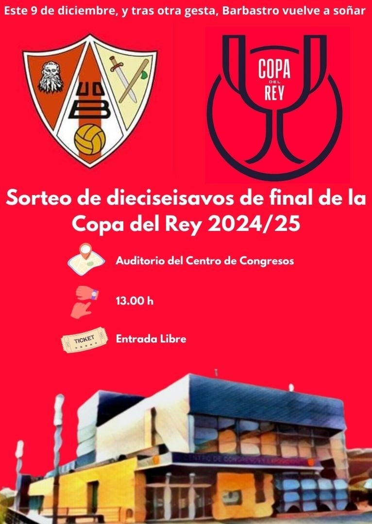 El sorteo se celebrará este lunes a partir de las 13:00 horas