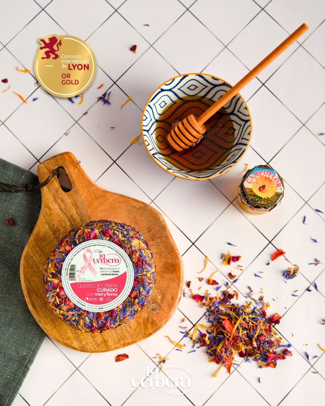 La Yerbera conquista Lyon con su queso solidario y se alza con la Medalla de Oro