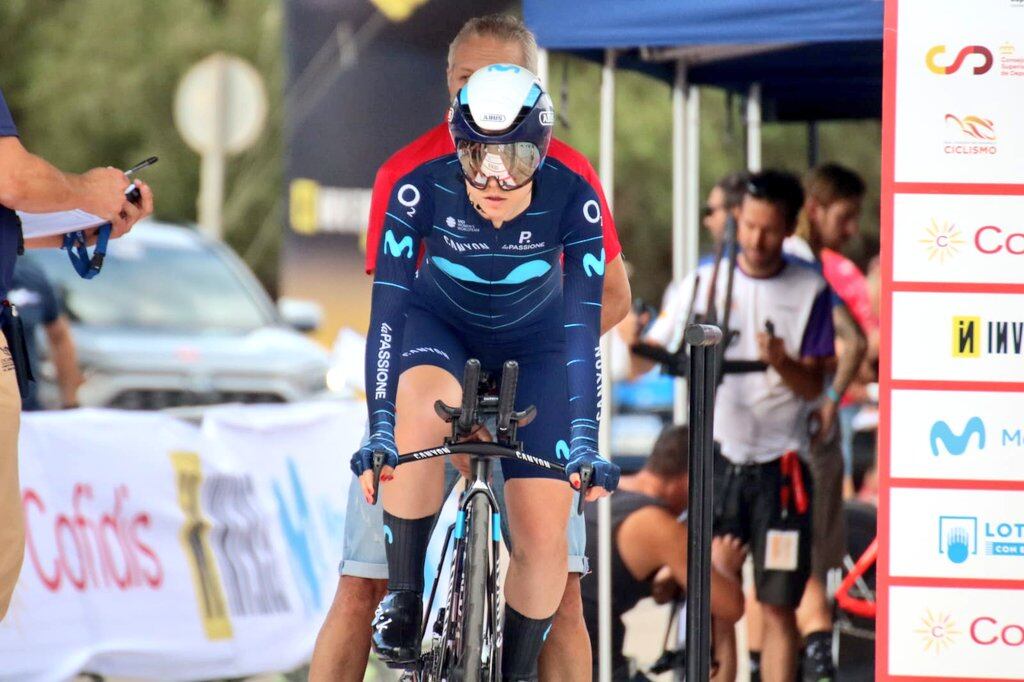 Sara Martín en la rampa de salida del Campeonato de España en Cala Millor