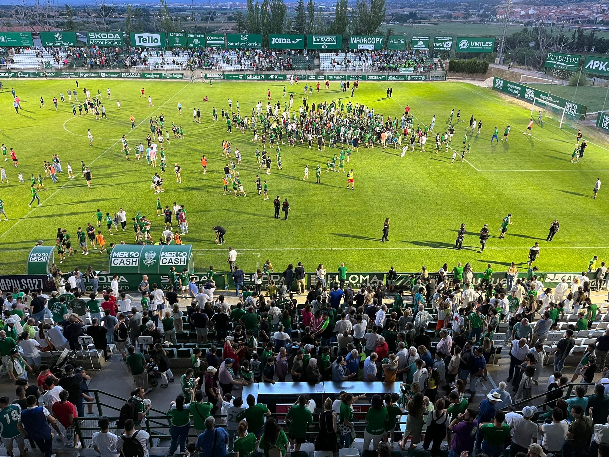 Final del partido entre el CD Toledo y CD Quintanar del Rey