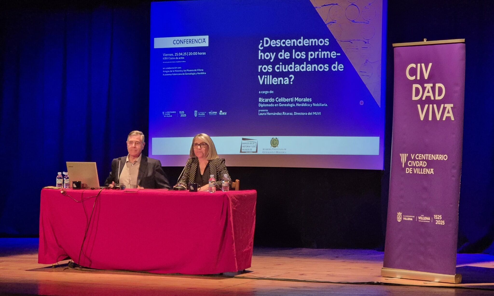 Acto ayer en la Casa de Cultura de Villena