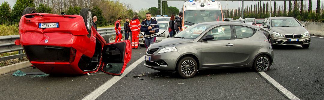 Accidente, foto de archivo