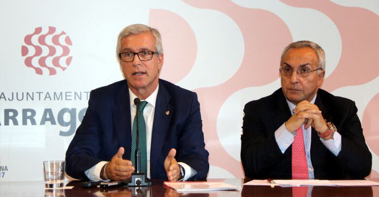 Josep Fèlix Ballesteros (esquerra), acompanyat d'Alejandro Blanco.