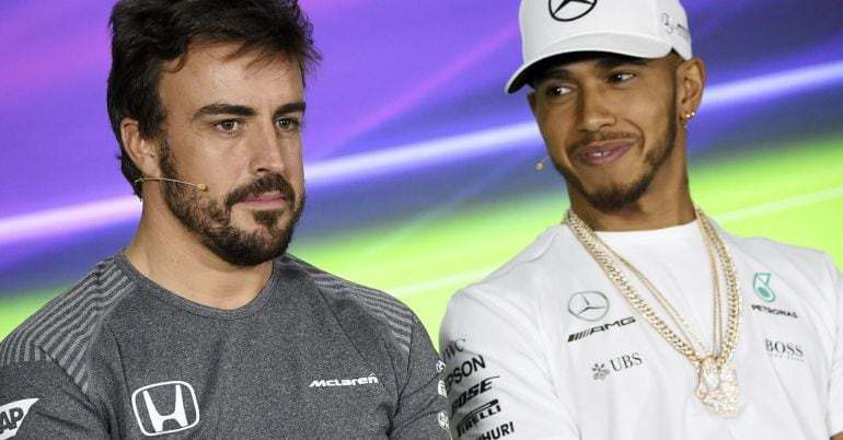 Fernando Alonso y Lewis Hamilton.