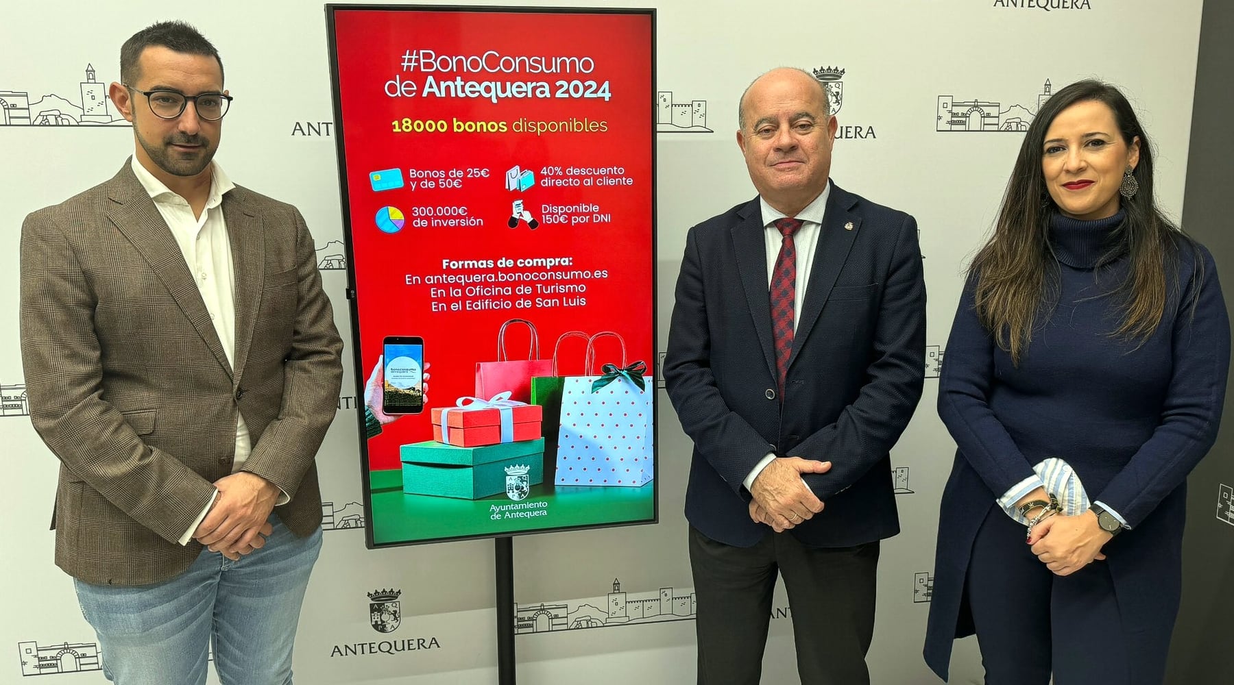 Presentación de una nueva edición de la campaña de Bono Consumo en Antequera