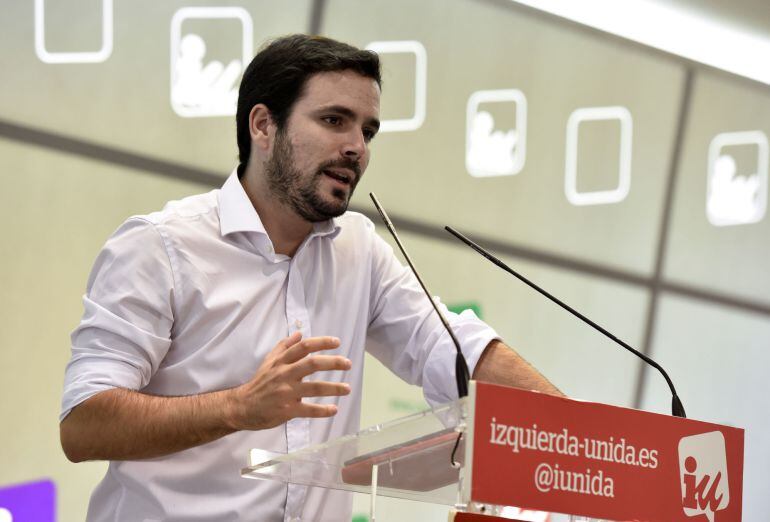 El coordinador federal de IU, Alberto Garzón.