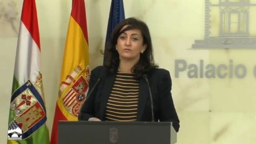 Concha Andreu en el Palacio del Gobierno