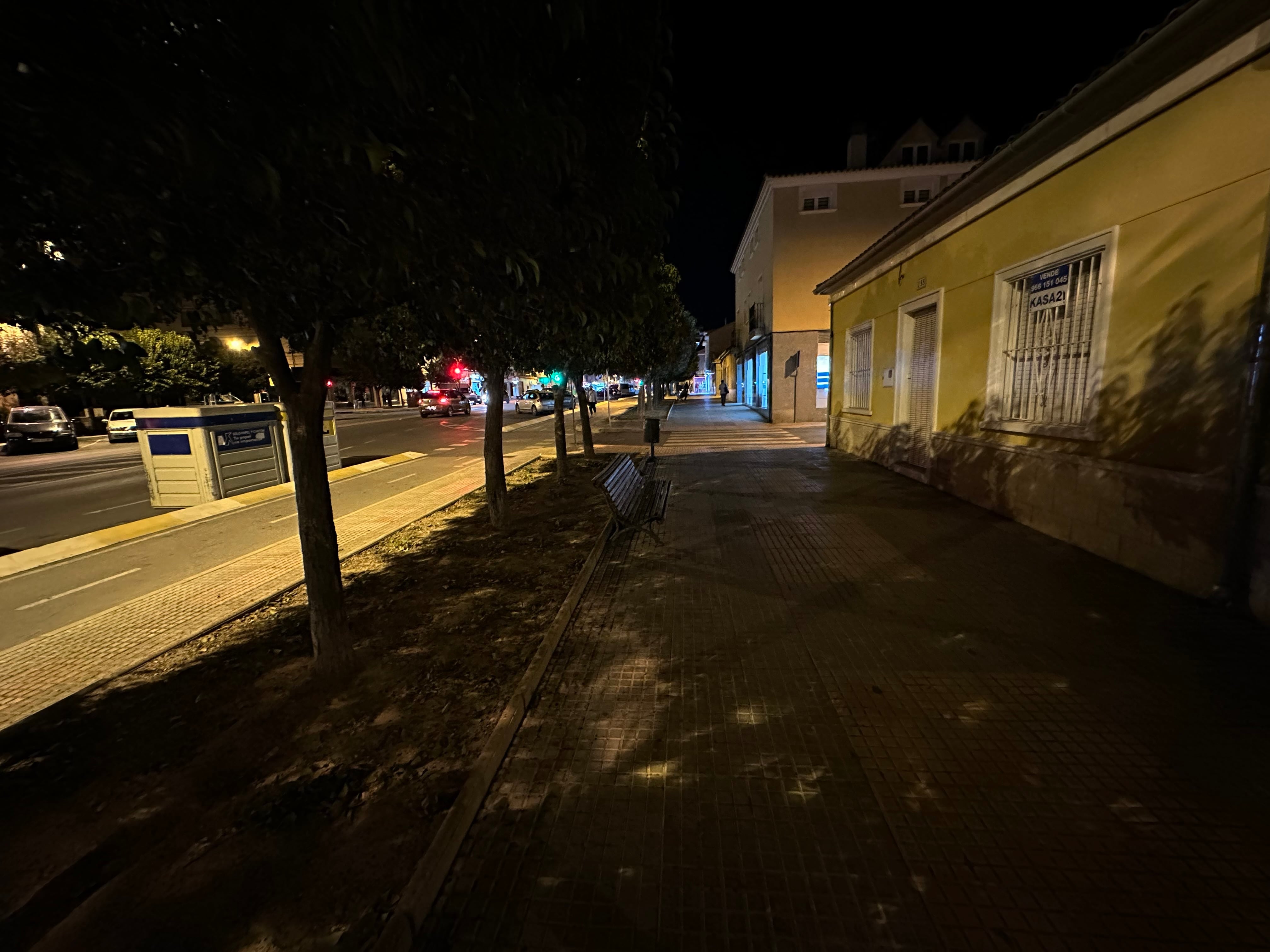 Imagen de la zona poco iluminada