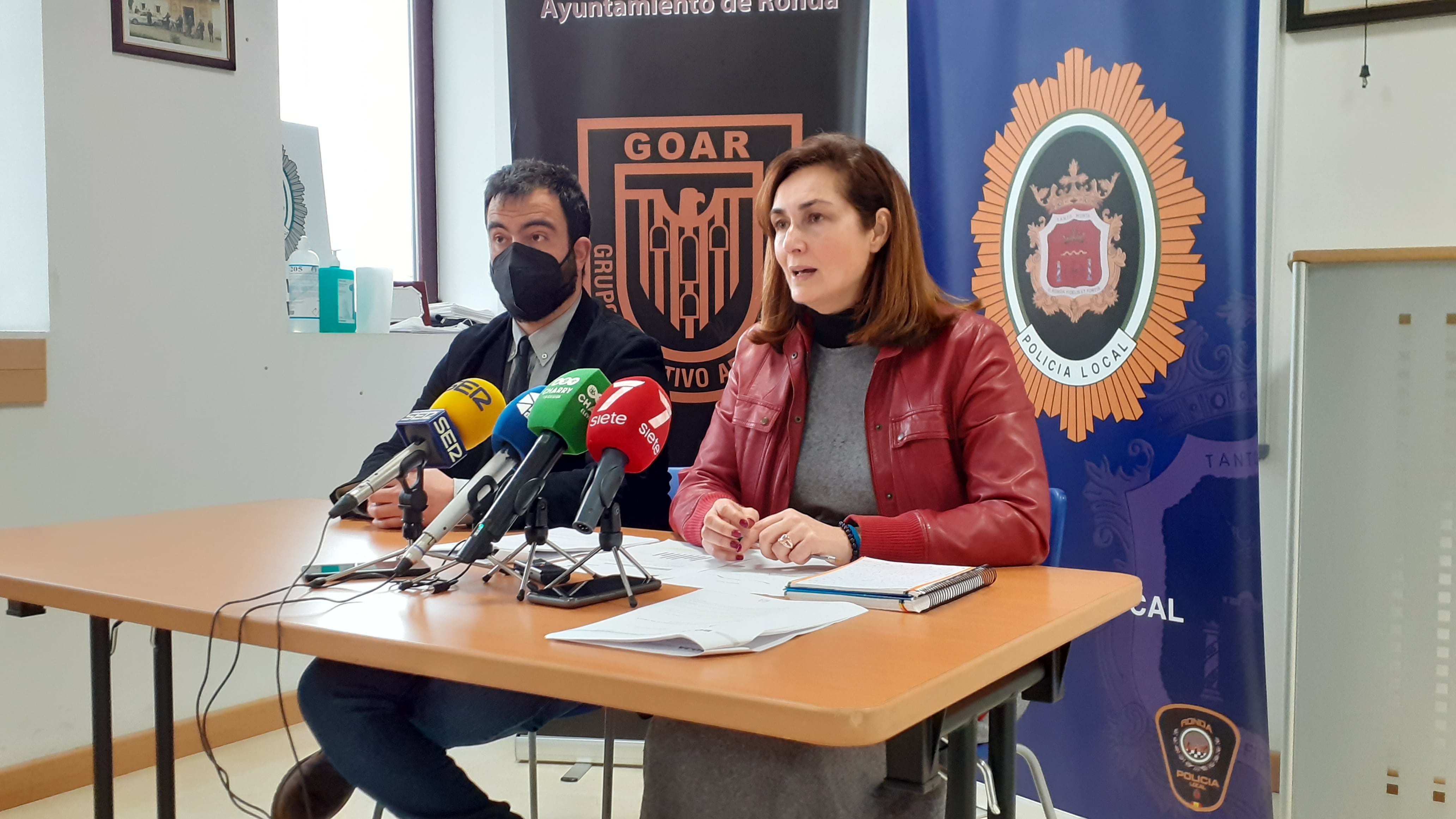 Los delegados municipales de Seguridad y Tráfico, en su intervención de prensa este lunes