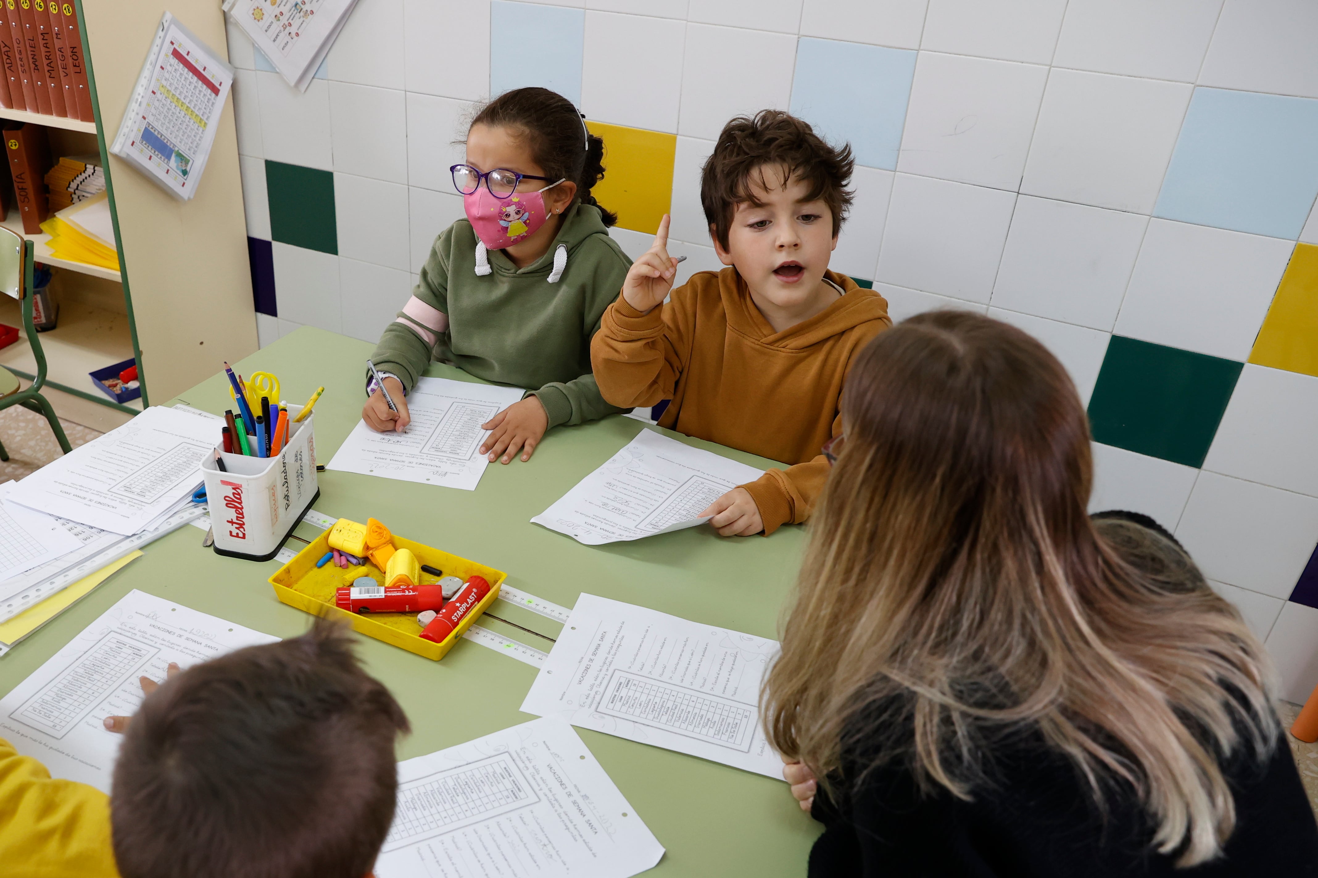 Los niños pueden quitarse la mascarilla en clase desde el pasado 20 de abril