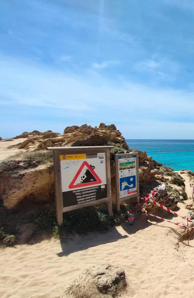 Señales que avisan del riesgo de desprendimientos