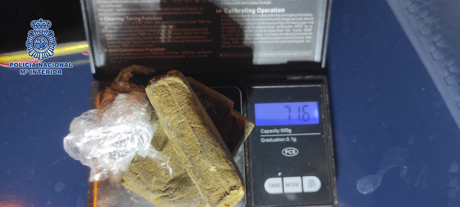 Droga incautada a una pareja en Logroño