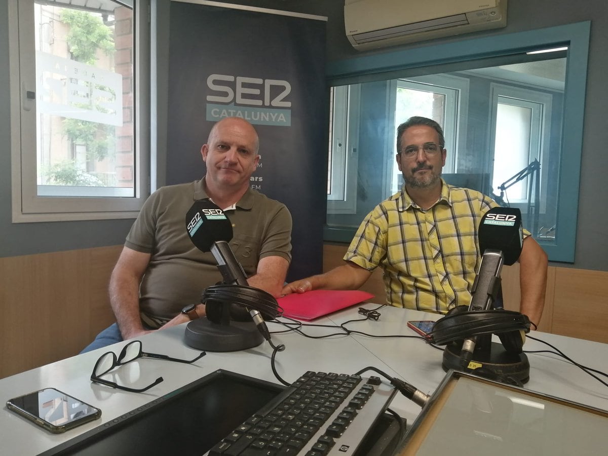Jesús Romero i Pep Valerio, president i vicepresident de l'Associació TDAH-TEAF de Lleida, durant l'entrevista a Ràdio Lleida.