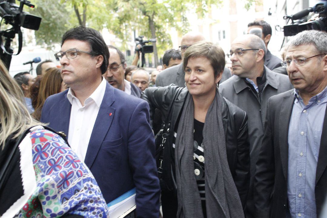 Joan Josep Nuet y Anna Simó, exmiembros de la Mesa del Parlament, acuden al Tribunal Supremo el pasado 27 de noviembre