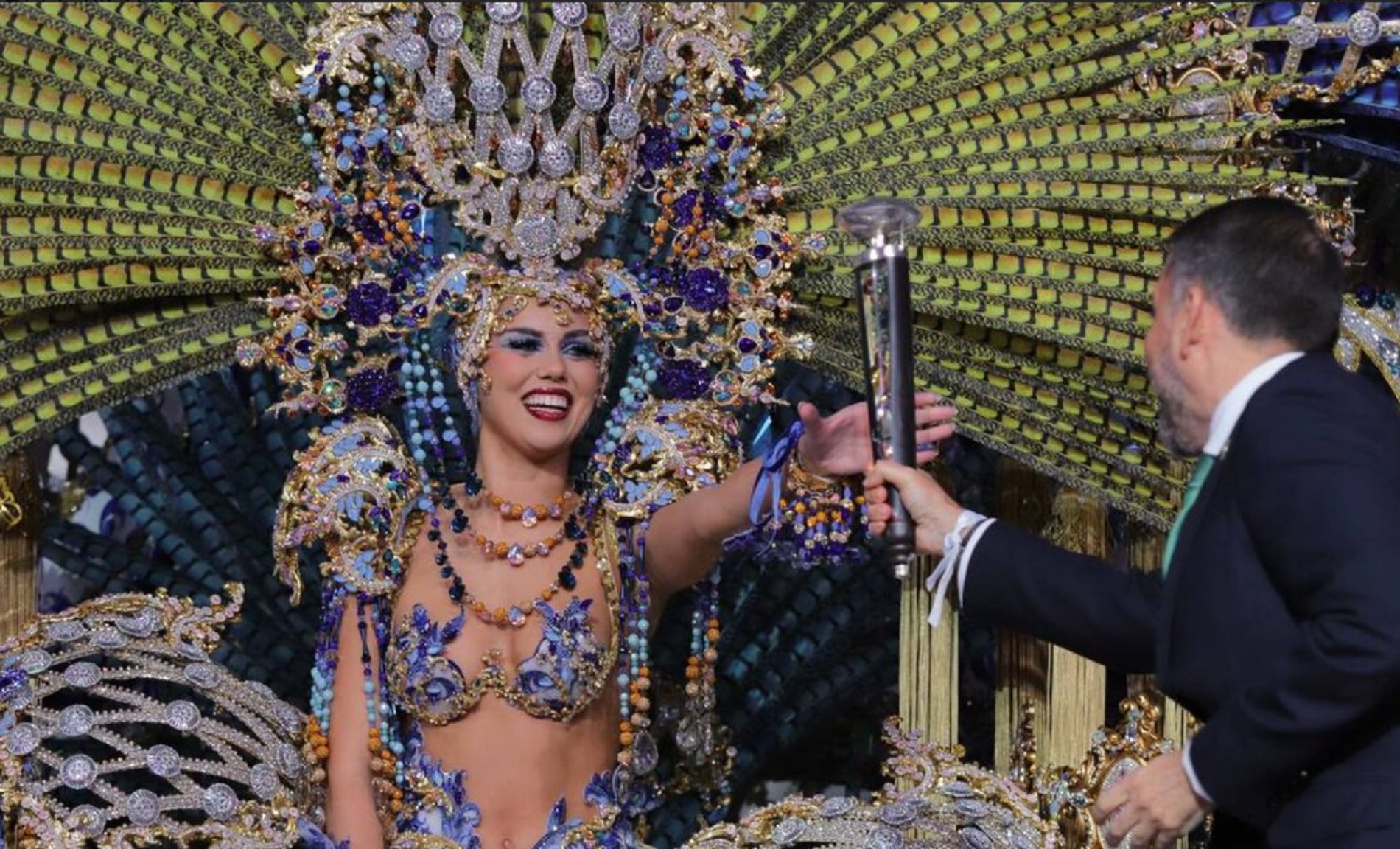 La reina del carnaval de Santa Cruz de Tenerife 2023