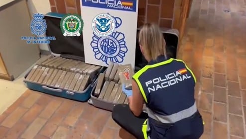 La droga viajaba a España en maletas que se ocultaban en vuelos comerciales