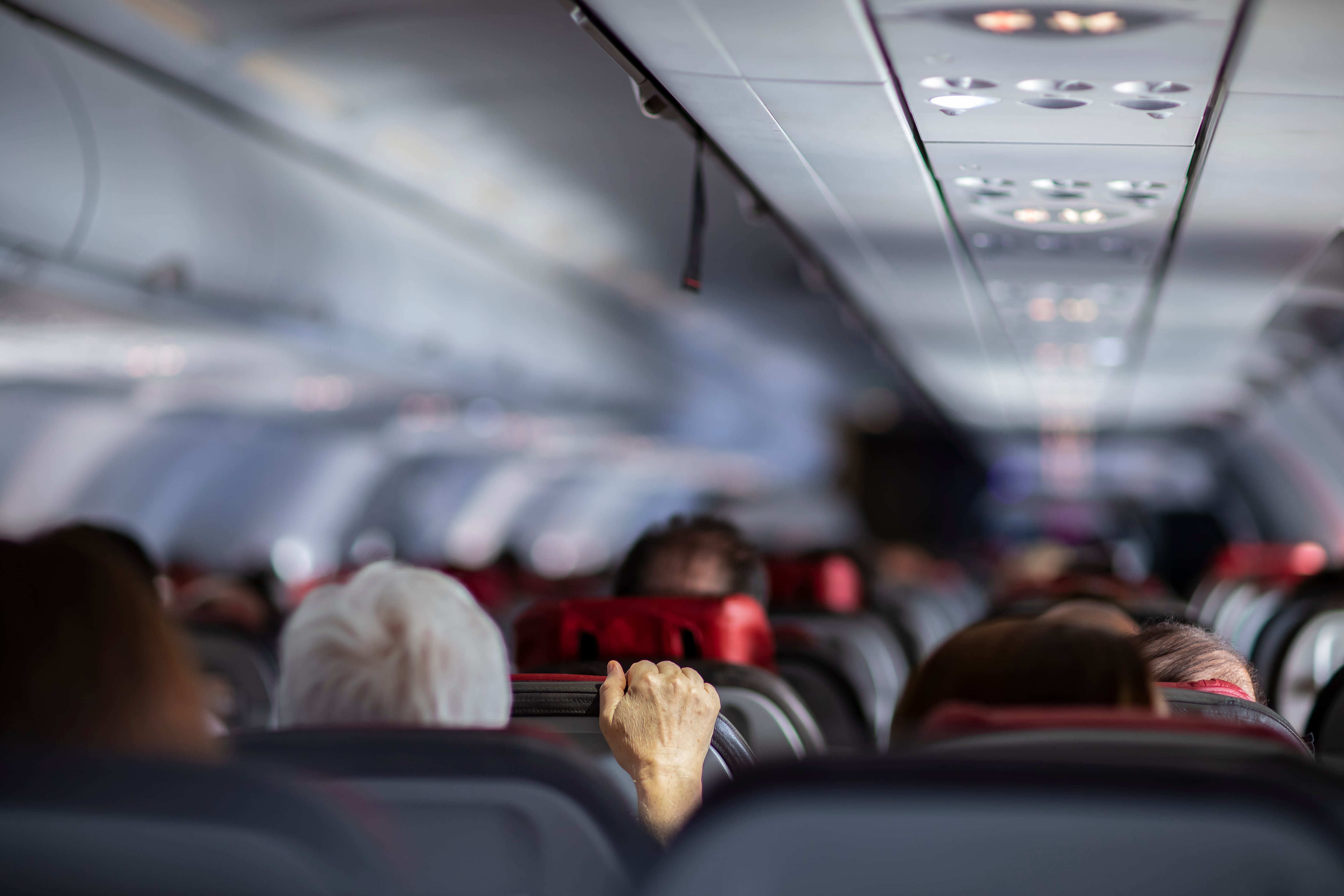 Interior de un avión