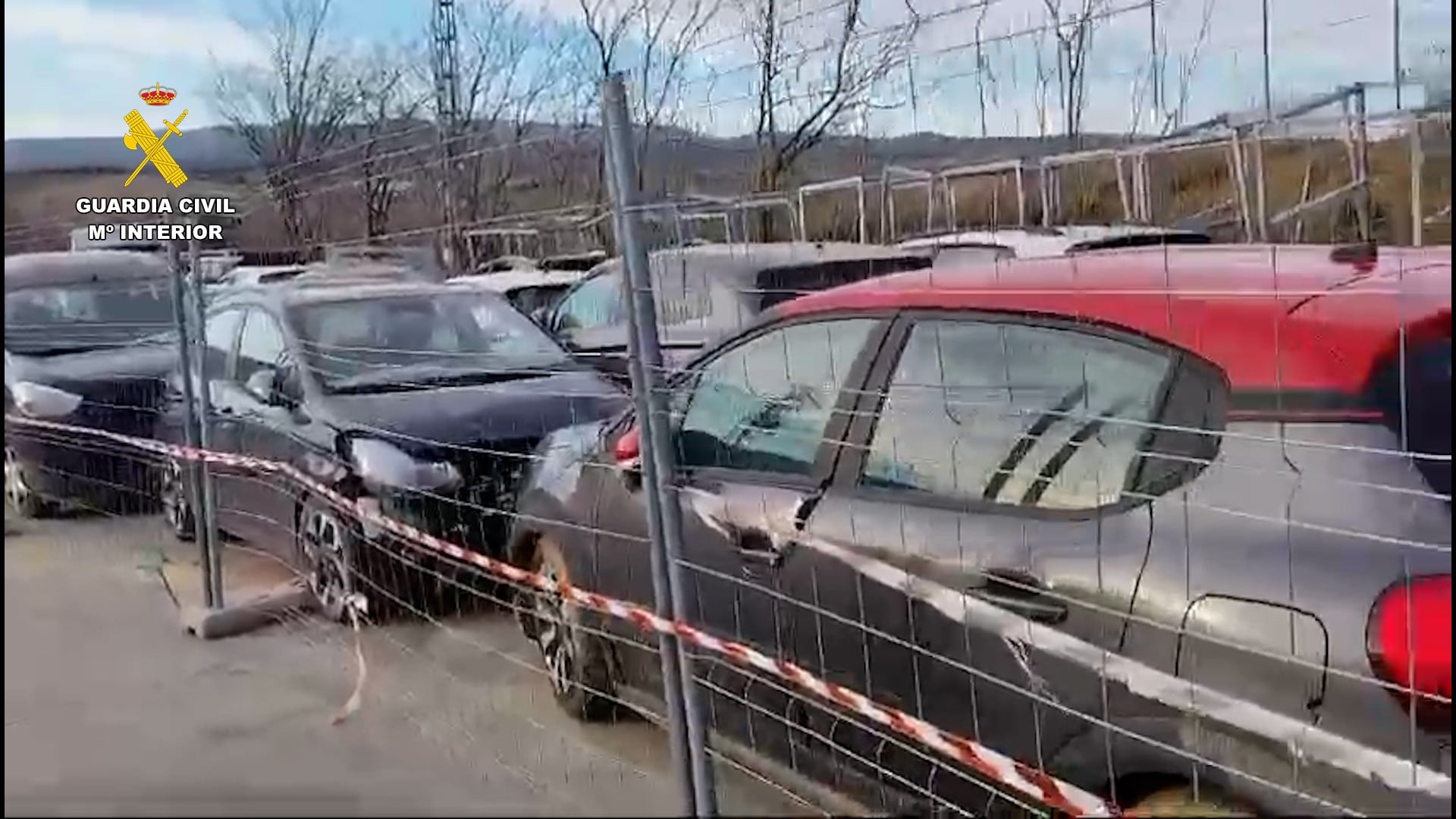 Desguace de Granada donde la Guardia Civil ha encontrado un lote de vehículos procedente de la DANA