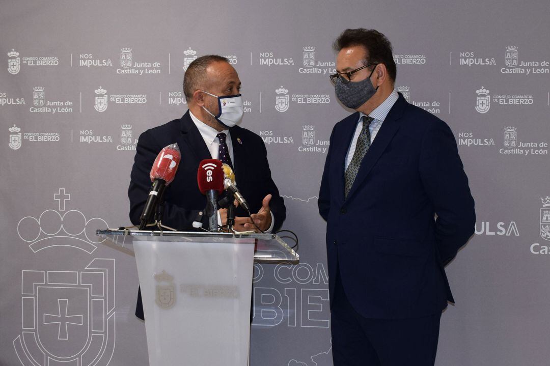 El presidente del Consejo Comarcal del Bierzo y el representante de Business Rusia 