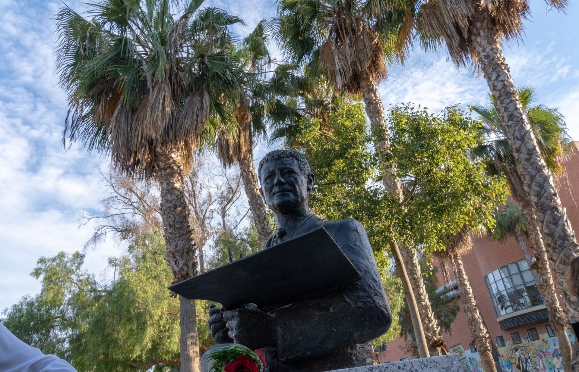 Imagen de archivo del busto del artista Juan de la Cruz Teruel en Cartagena