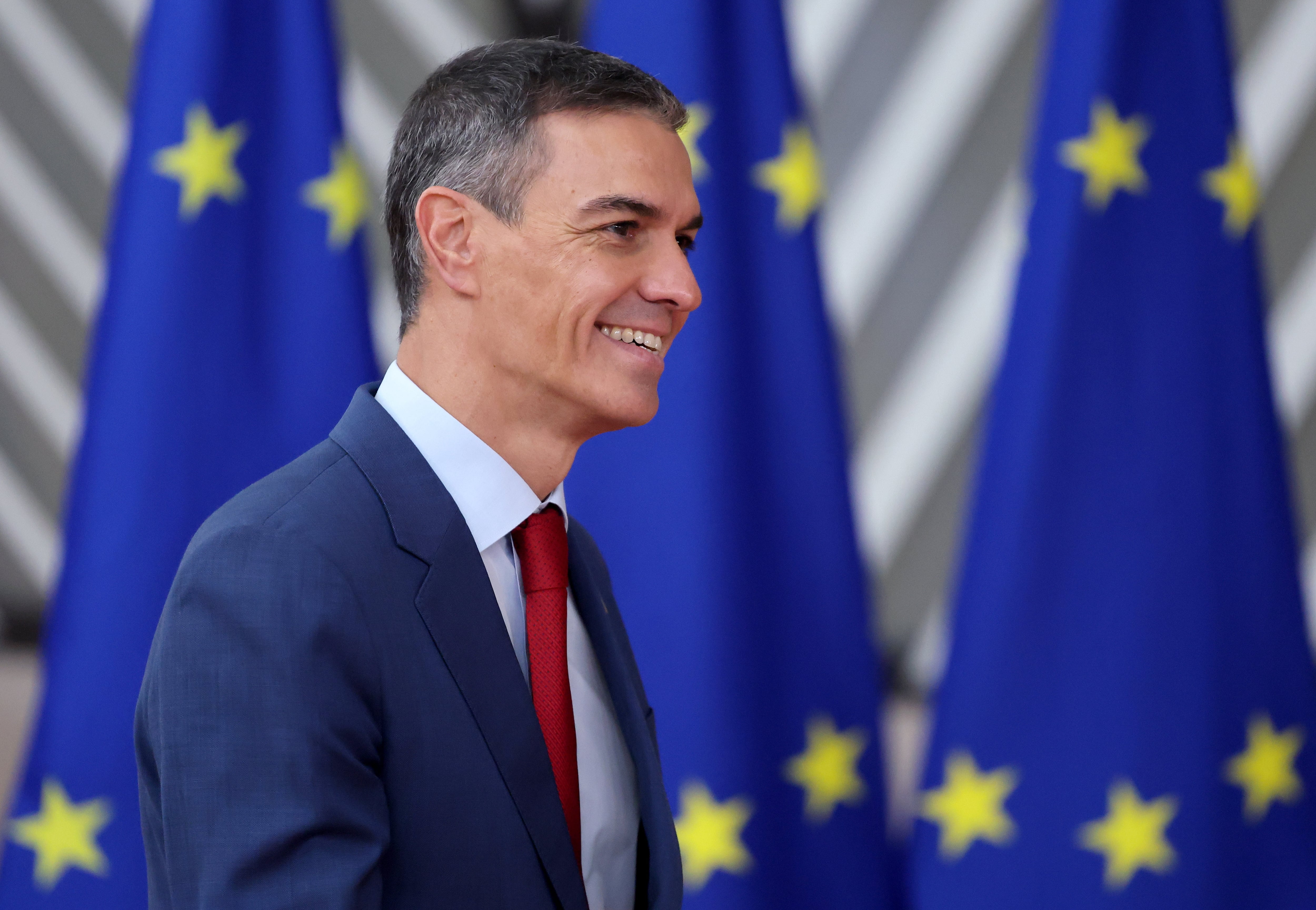 El presidente del Gobierno, Pedro Sánchez, en Bruselas este viernes