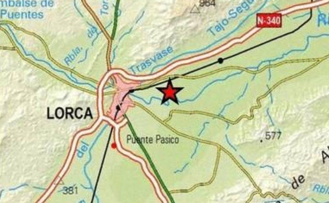 Lorca registra un terremoto de 2,2 grados