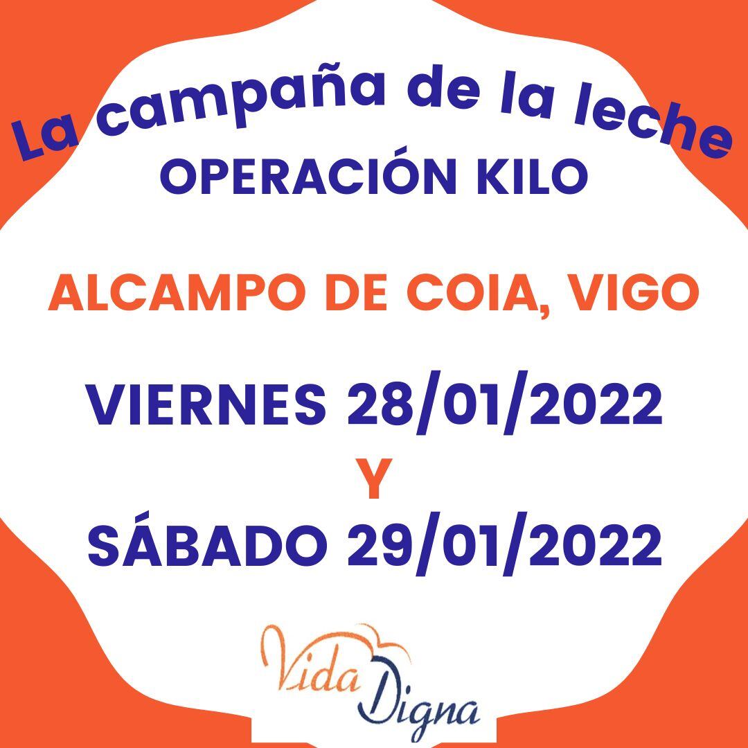 Cartel de la Operación Kilo de Vida Digna