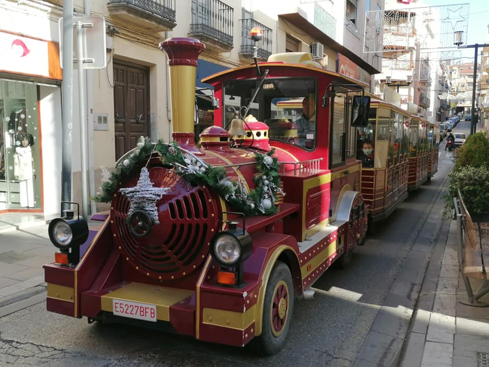 Trenecito navideño de Linares.