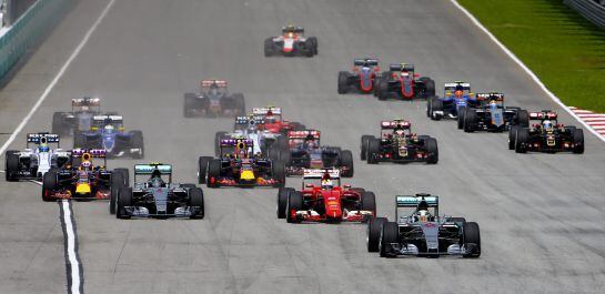 Lewis Hamilton salió desde la &#039;pole&#039; en el GP de Malasia.